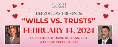 Free In-Person Seminar on Wills vs. Trusts! Presented by Herzog Law Firm