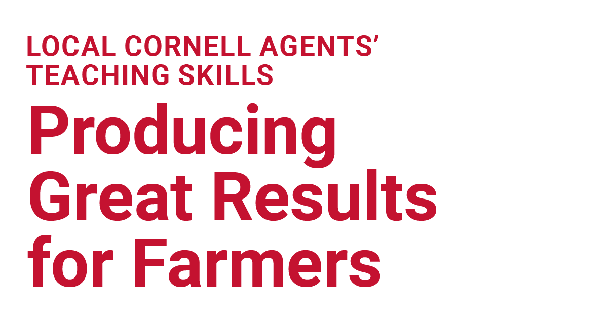 Producing  Great Results  for Farmers